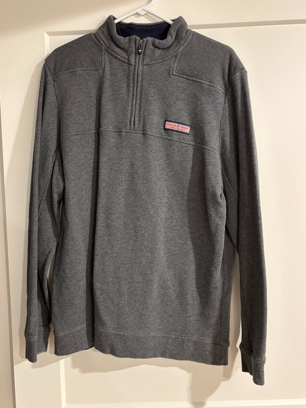 Vineyard Vines Men's Dark Gray Quarter-Zip Pullover